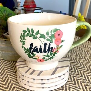2/$15 Faith coffee mug